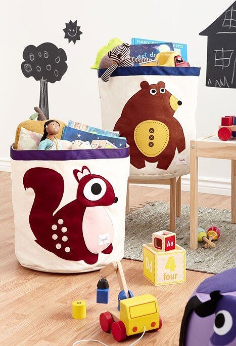 Contenedor de Almacenaje 3 Sprouts, diseño mapache