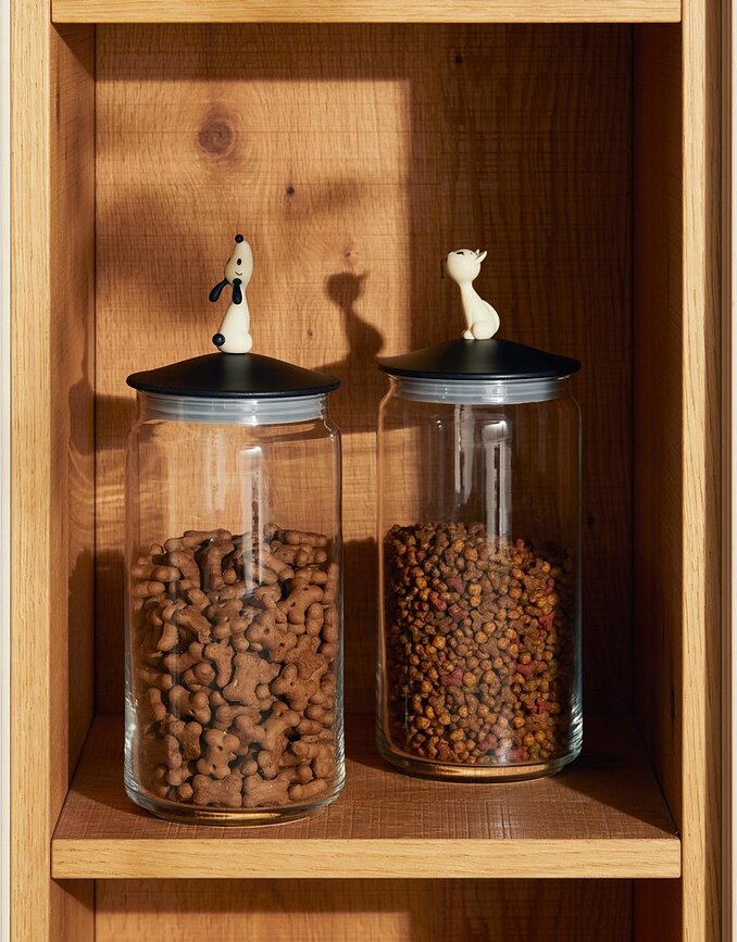 Contenedor para alimentos de gato MioJar, negro