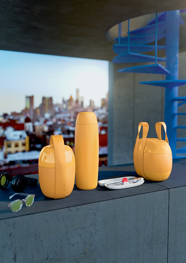 Food A Porter Set jedilnega pribora v etuiju, 4-delni