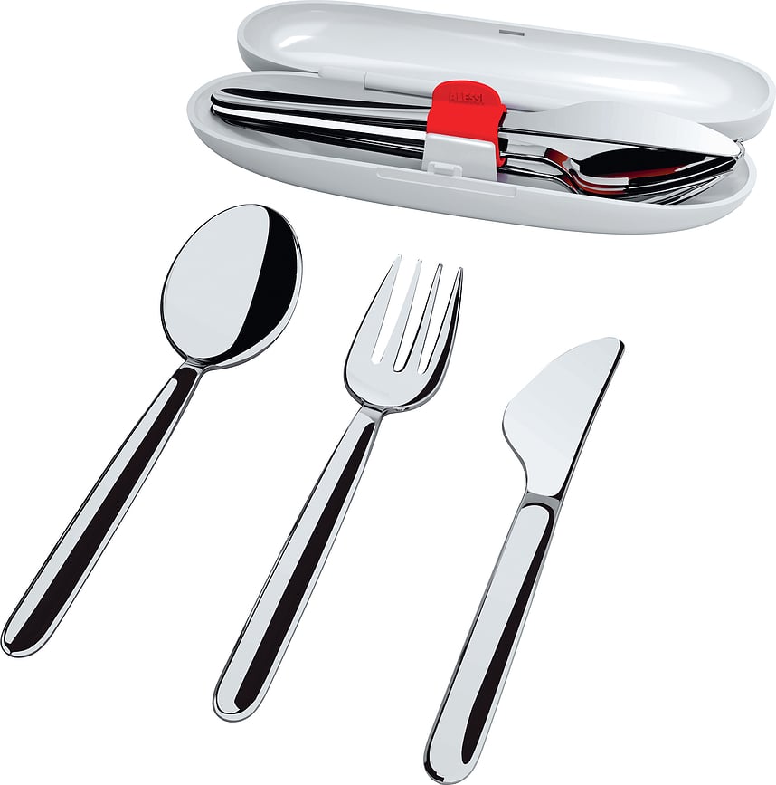 Juego de Cubiertos Food A Porter, con estuche, Set de 4 piezas