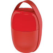 Lunchbox Food à porter dwukomorowy czerwony
