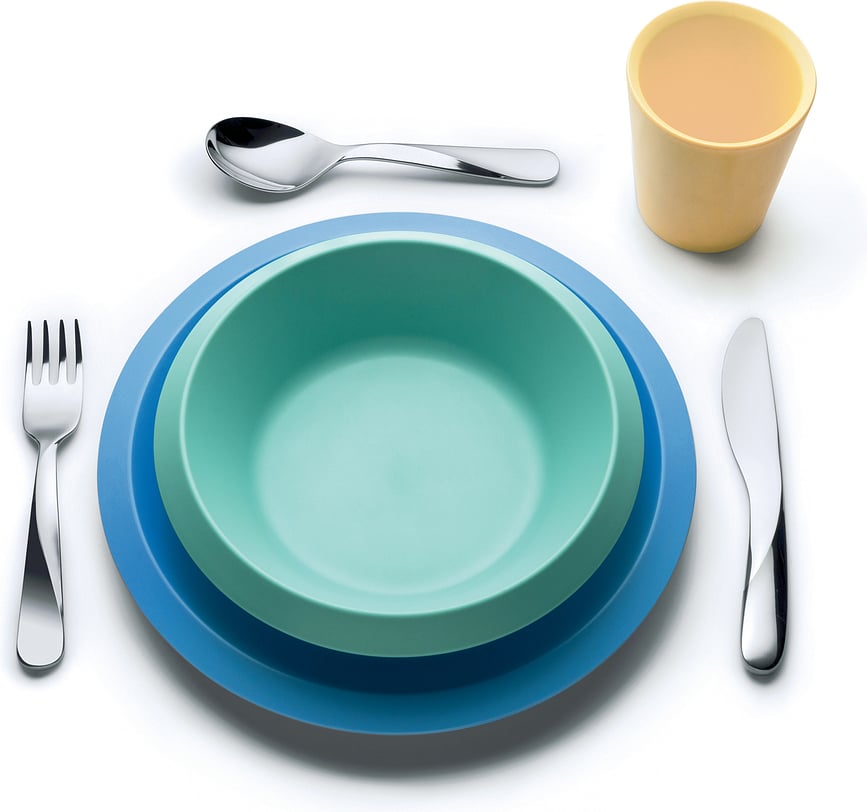 Vajilla infantil Giro Kids, naranja, Set de 3 piezas