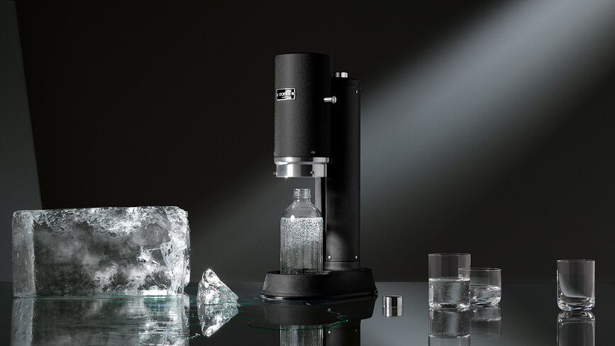 Carbonatador de Agua Carbonator Pro, negro mate