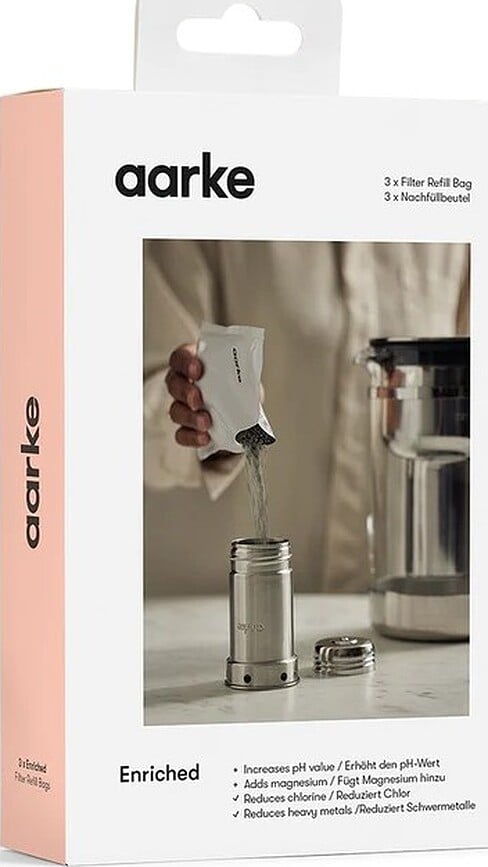 Cartuchos de filtro enriquecidos Aarke, para jarra filtrante, 3 unidades