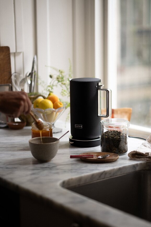 Hervidor Eléctrico de acero inoxidable Aarke, 1,2 L