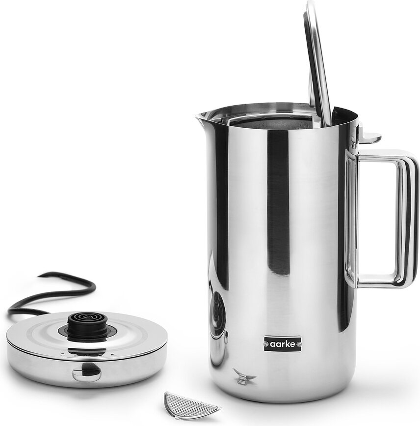 Hervidor Eléctrico de acero inoxidable Aarke, 1,2 L