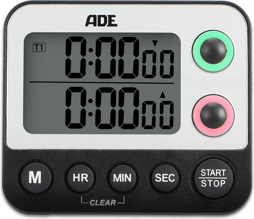 Temporizador Dual, negro