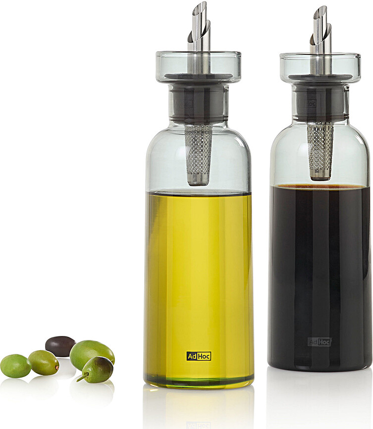Aroma Pour Dozatori za ulje ili ocat 300 ml prozirni sivi 2 kom.