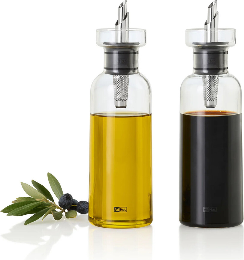 Aroma Pour Dozatori za ulje ili ocat 300 ml prozirni sivi 2 kom.