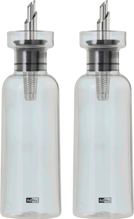 Aroma Pour Öl- und Essigspender 300 ml, transparent, grau, 2 St.
