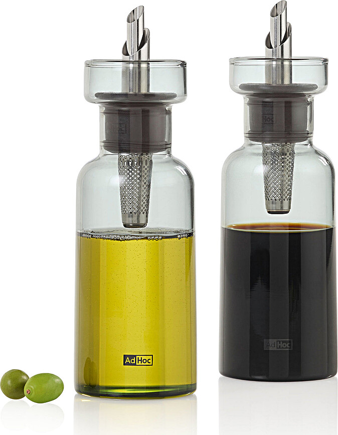 Aroma Pour Verseur pour huile ou vinaigre, 500 ml, transparent, gris