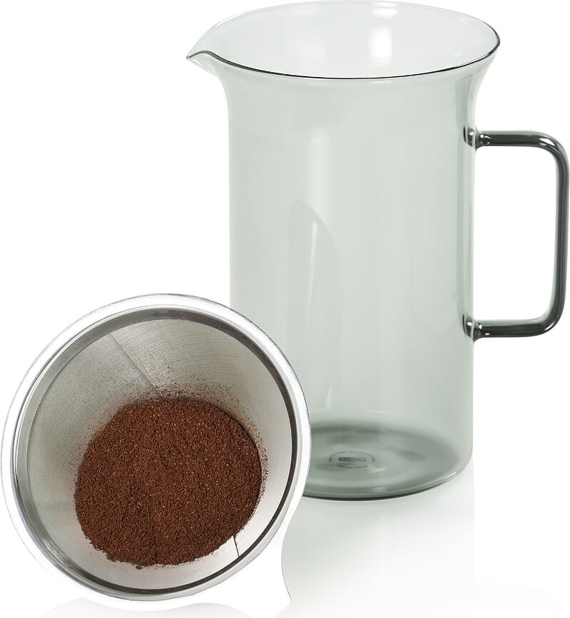 Cafetera de Goteo Impact, 600 ml, transparente, gris