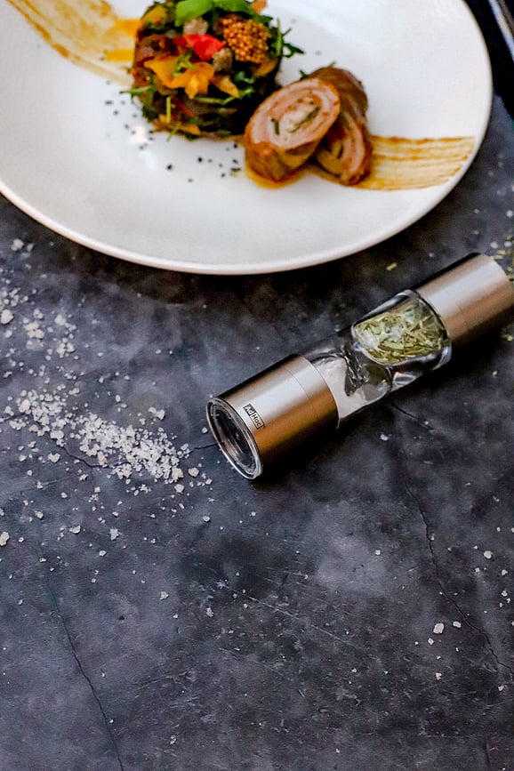 Duomill Pure Moulin double à sel et poivre, 21,9 cm