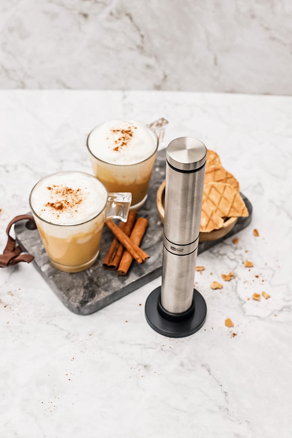 Espumador de leche Rapido, negro