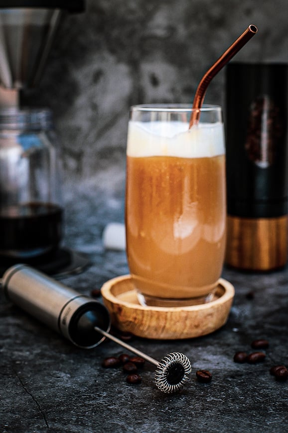 Espumador de leche Rapido, negro