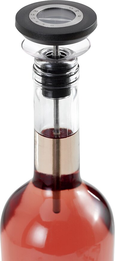 Gusto Termometar za Vino 3u1 s čepom i lijevkom proziran