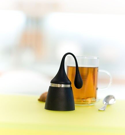 Hangtea Infuzer za čaj majhen, črn