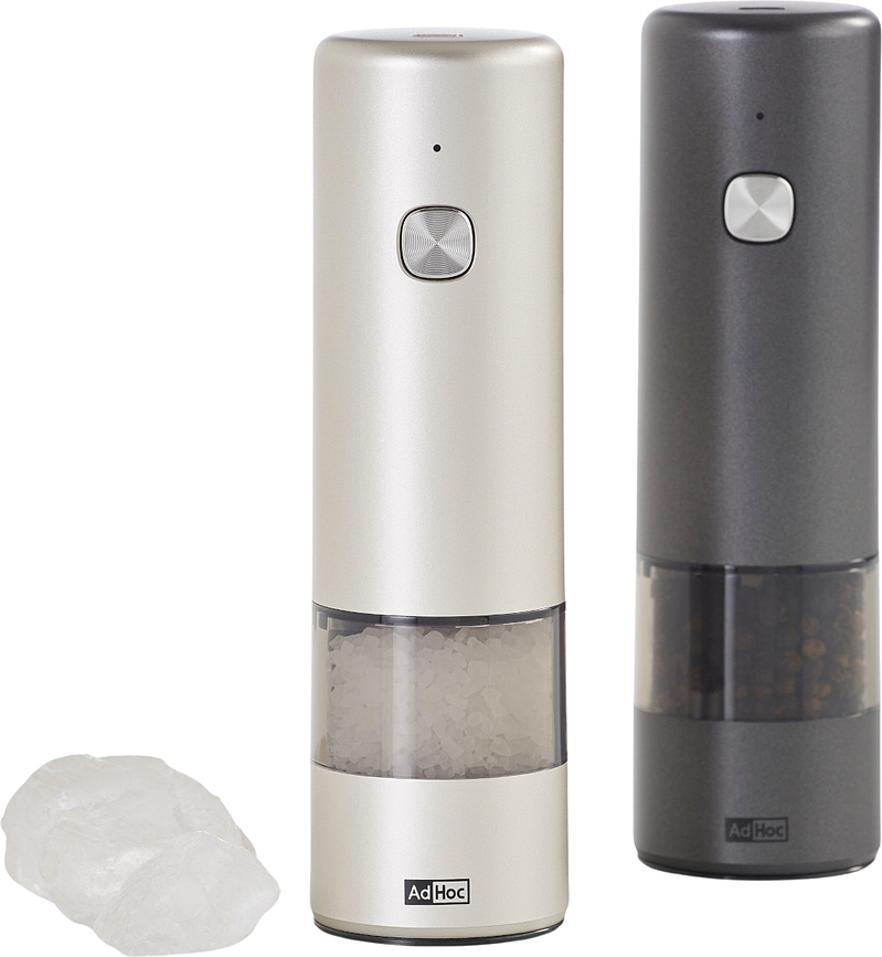 iMill Mlinček za sol in poper, srebrn, 2 kosa