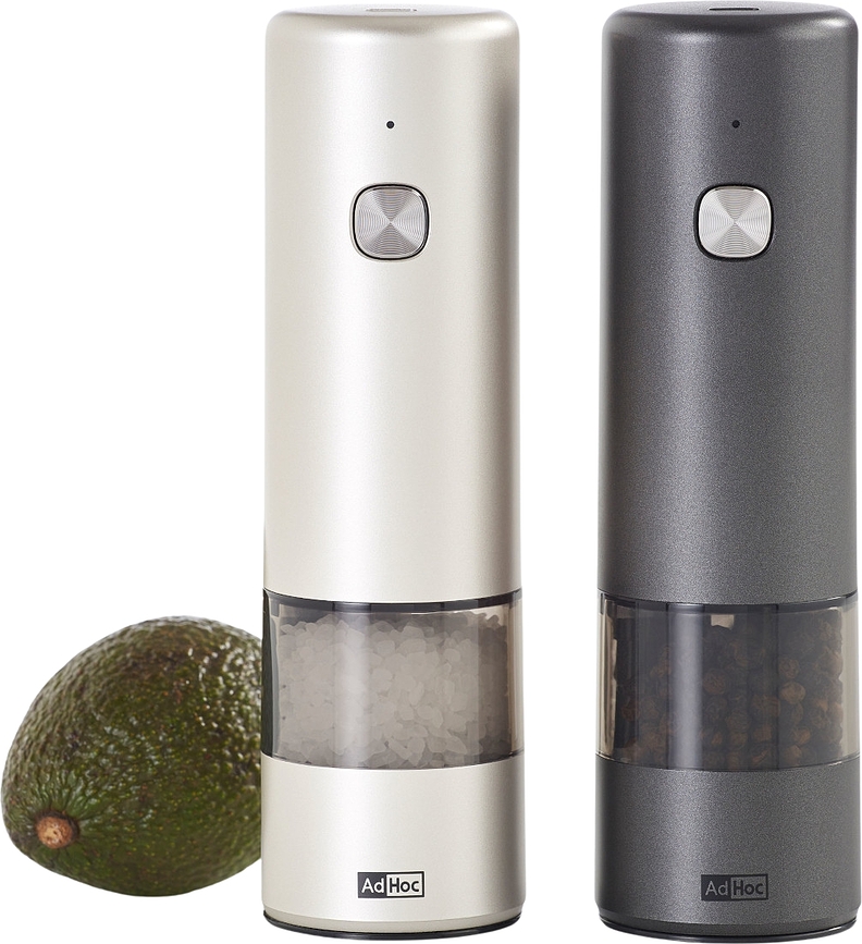 iMill Moulins à sel et à poivre, gris, Lot de 2