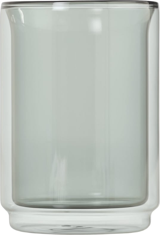 Impact Doppelwandiges Glas, 400 ml, transparent grau
