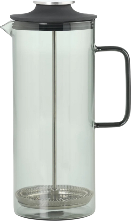 Impact French Press Kaffeebereiter 1000 ml, transparent, grau