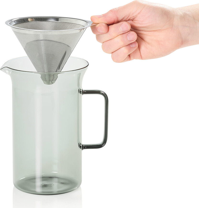 Impact Cafetière à filtre 600 ml, gris transparent