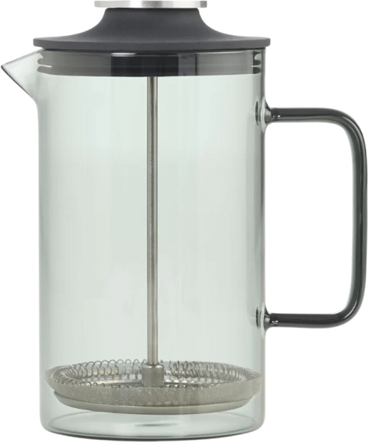 Impact Kaffeebereiter French Press 600 ml, transparent, grau