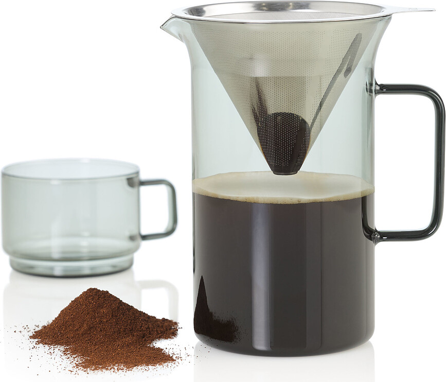 Impact Prelijevač Kave 600 ml proziran sivi