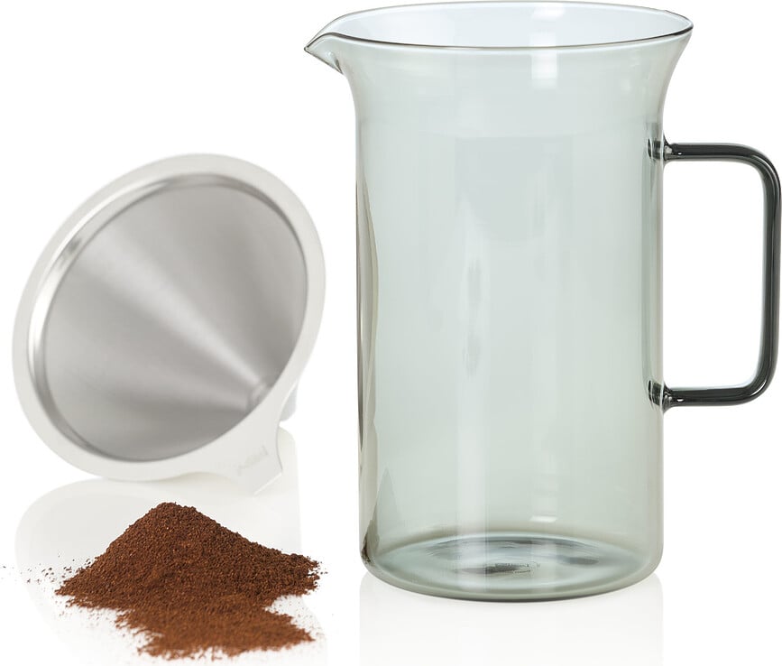 Impact Συσκευή Καφέ Pour-Over, 600 ml, διαφανής, γκρι