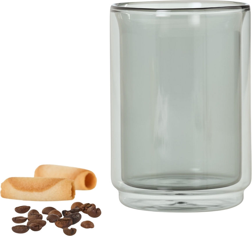Impact Verre à double paroi, 400 ml, gris transparent