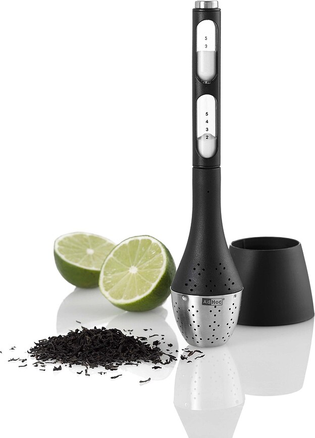 Infusor de té Santea, con temporizador de arena y base magnética