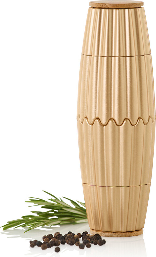 MagTwo Moulins à Sel et à Poivre magnétiques, noirs, Lot de 2