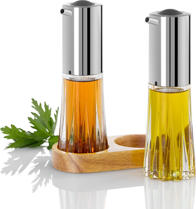 Menage Crystal Set de Distributeurs pour huile et vinaigre, en verre, Lot de 2