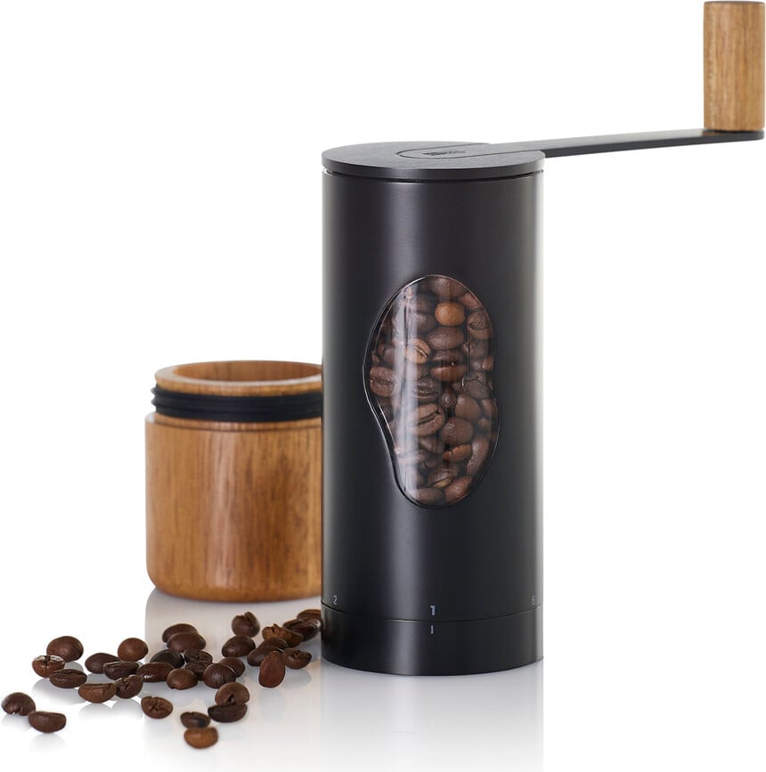 Molinillo de Café Mrs. Bean, negro, con mango de madera