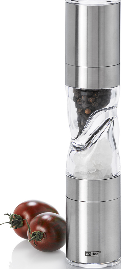Molinillo doble para sal y pimienta Duomill Pure, 21,9 cm