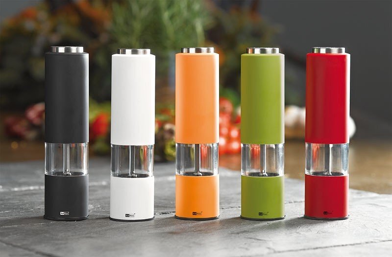 Molinillo eléctrico para pimienta y sal Tropica, blanco