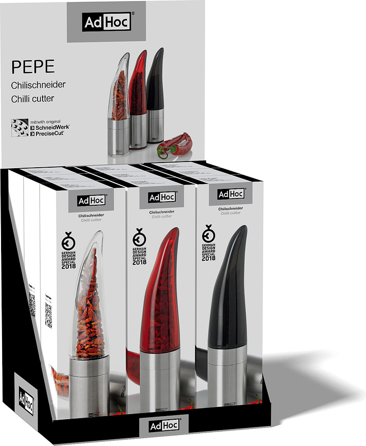 Molinillo para chile Pepe, transparente