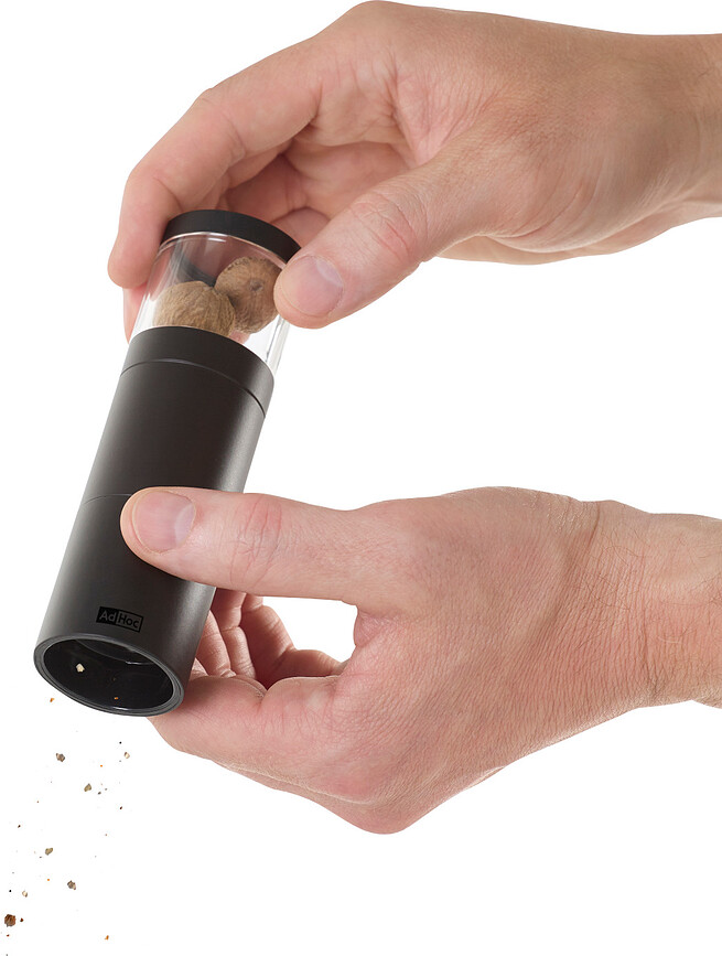 Molinillo para nuez moscada Muskatino, negro