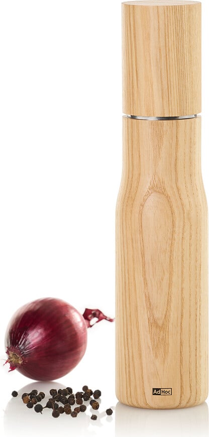 Molinillo de fresno Levo L, oscuro, para sal o pimienta