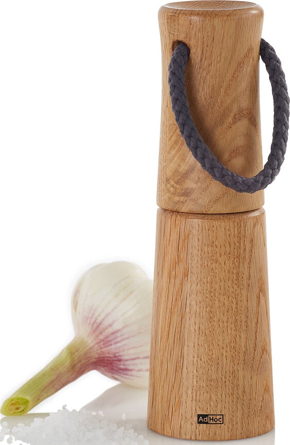 Molinillo de sal o pimienta Yaso 20 cm, madera de roble oscuro