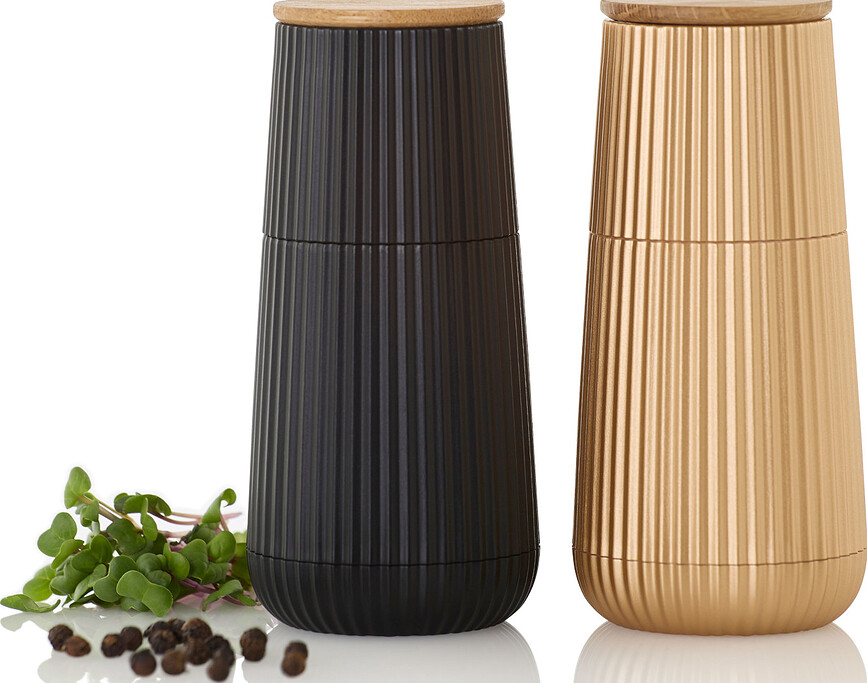 Molinillos de sal y pimienta Scape, negro y blanco, 2 unidades