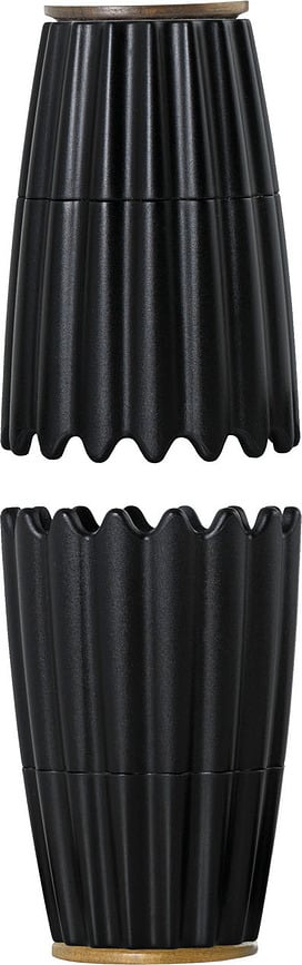 Molinillos magnéticos MagTwo, negros, para sal y pimienta, 2 unidades