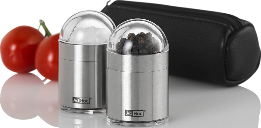 Peknick To Go Mlinci za sol i papar putni u futroli Set od 3 dijela