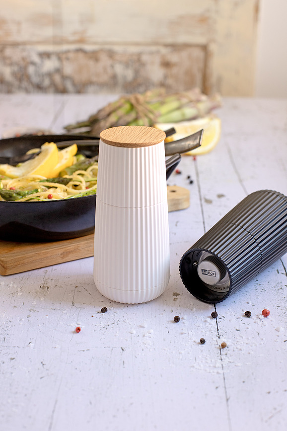 Scape Moulins à Sel et Poivre, noirs et blancs, Lot de 2