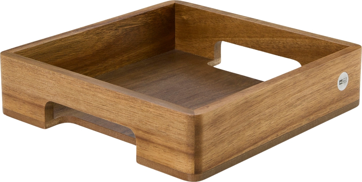 Serve Tablett 25 x 25 cm aus Holz