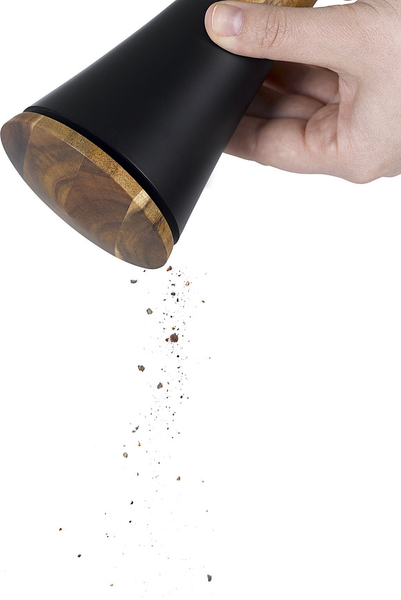 Spin Moulin à sel ou à poivre rotatif