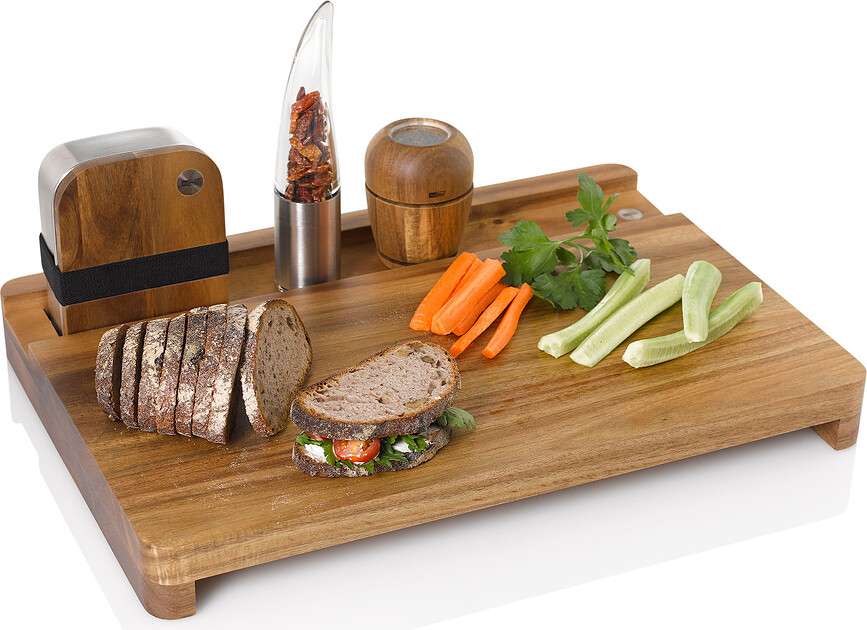 Tabla de cortar Cotto, con fiambrera, Set de 2 piezas