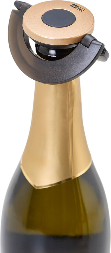Tapón para Champán Gusto, negro y dorado