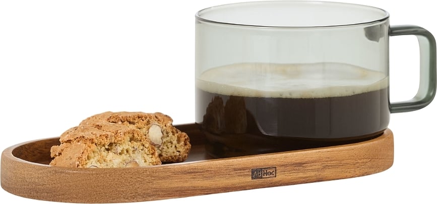 Taza de Café transparente Impact, 300 ml, gris, Set de 2 piezas