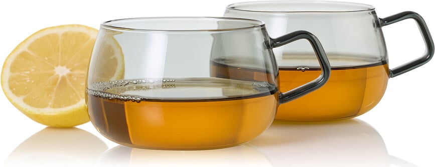 Tazas Yuna, 400 ml, ahumadas, 2 unidades